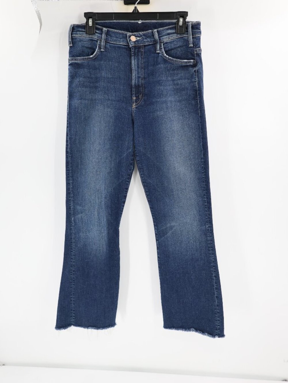 Mother Jeans Women 29 The Hustler Ankle Fray On The Edge Stretch 5 Pocket Blue